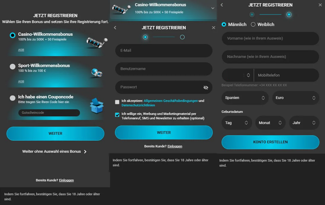 Silverplay Casino Registrierung